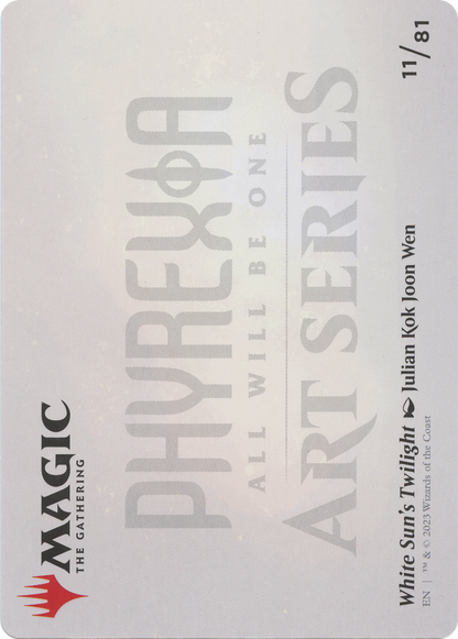 White Sun's Twilight // White Sun's Twilight  [Phyrexia: All Will Be One Art Series] (Borderless)
