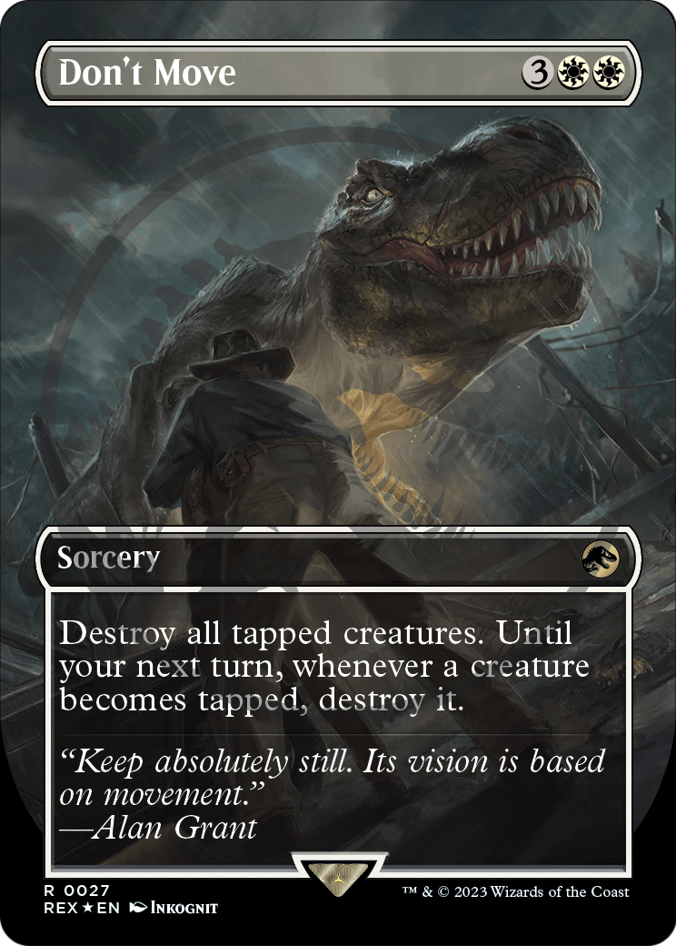 Don't Move (Borderless) (Emblem)  [Jurassic World Collection] (Borderless) Foil