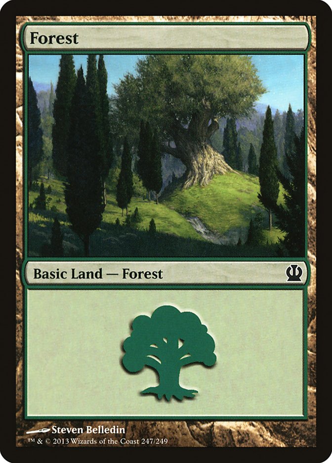 Forest (247) [Theros] Foil