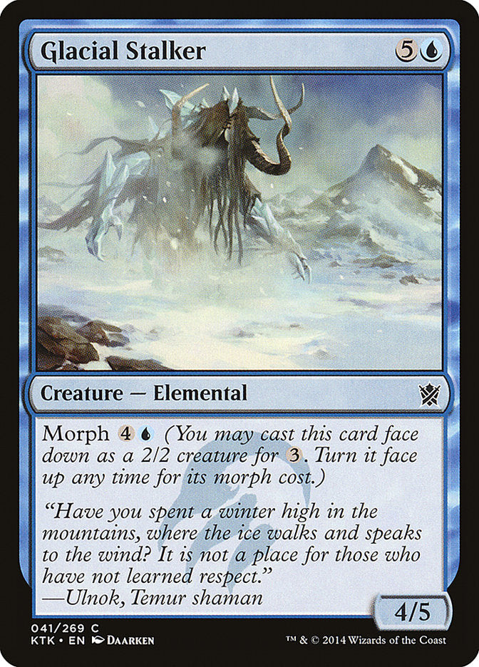 Glacial Stalker [Khans of Tarkir] Foil