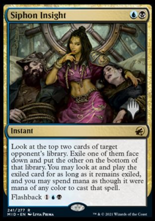 Siphon Insight (Promo Pack) [Innistrad: Midnight Hunt Promos] Foil