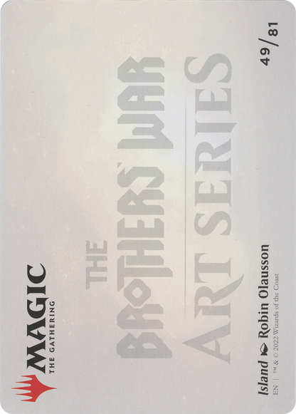 Island // Island  [The Brothers' War Art Series] (Borderless) Foil