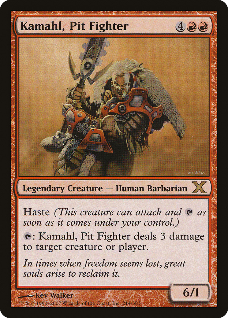 Kamahl, Pit Fighter  [Tenth Edition]
