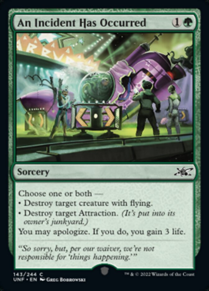 An Incident Has Occurred [Unfinity] Foil