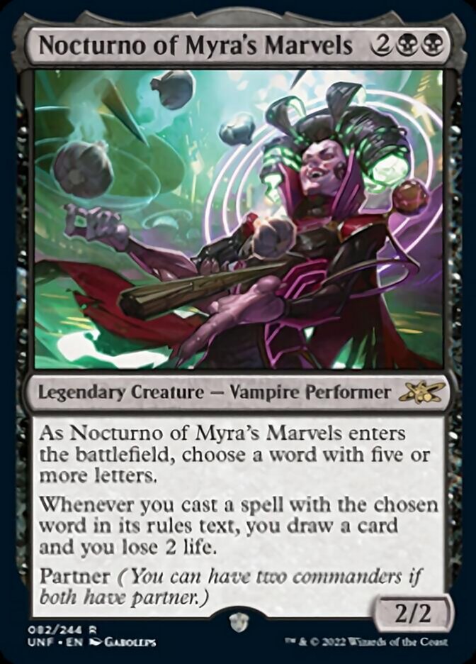 Nocturno of Myra's Marvels [Unfinity] Foil