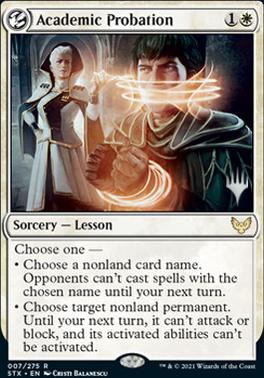 Academic Probation (Promo Pack) [Strixhaven: School of Mages Promos] Foil