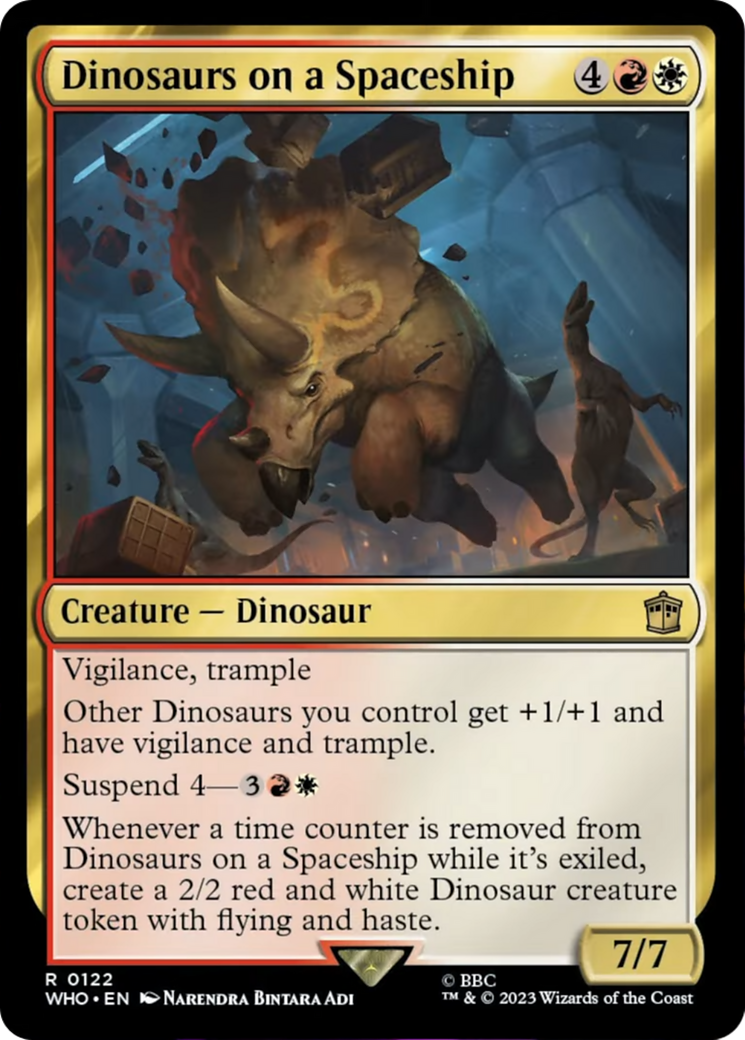 Dinosaurs on a Spaceship [Doctor Who] Foil