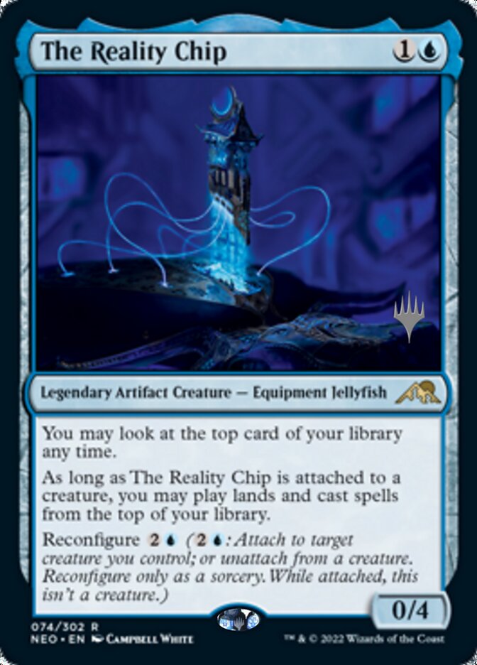 The Reality Chip (Promo Pack) [Kamigawa: Neon Dynasty Promos] Foil