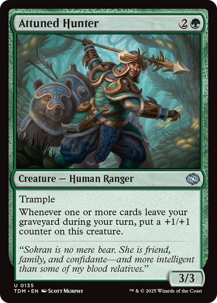 Attuned Hunter [Tarkir: Dragonstorm] Foil
