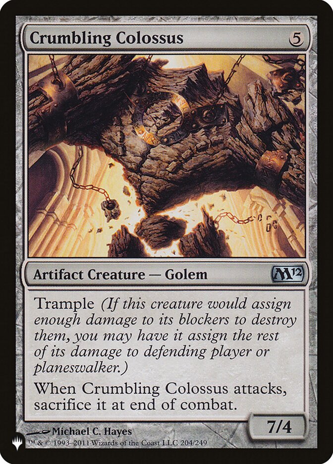 Crumbling Colossus [The List] Foil