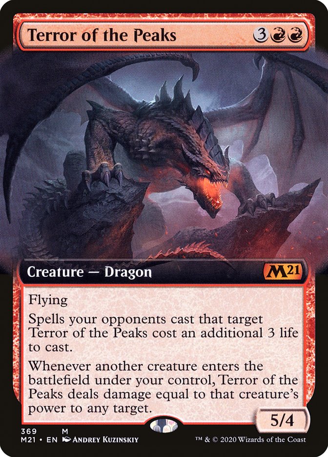 Terror of the Peaks (Extended Art) [Core Set 2021] Foil