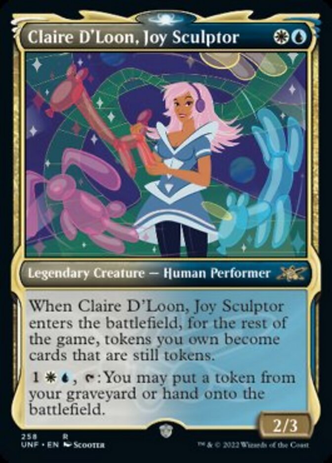 Claire D'Loon, Joy Sculptor (Showcase) [Unfinity] Foil