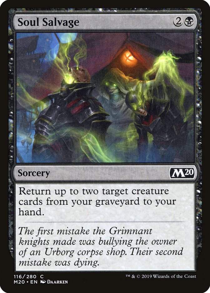 Soul Salvage [Core Set 2020] Foil