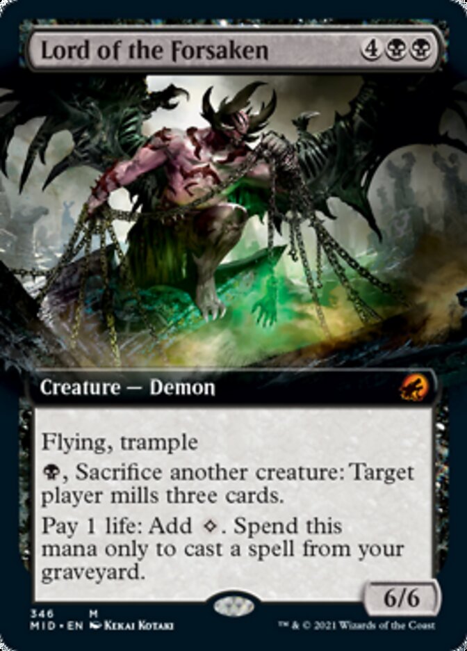 Lord of the Forsaken (Extended Art) [Innistrad: Midnight Hunt] Foil