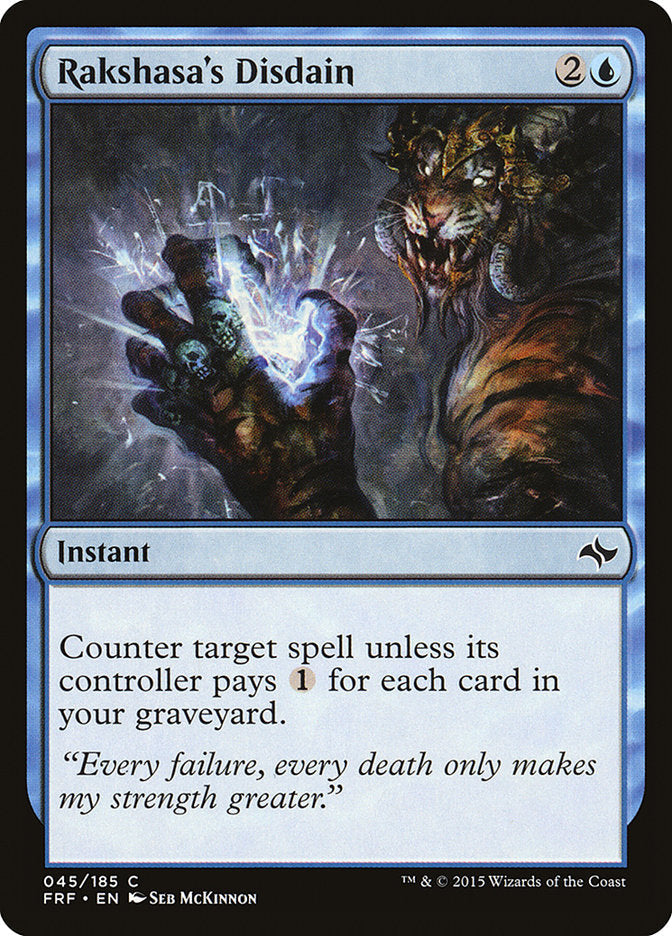 Rakshasa's Disdain [Fate Reforged] Foil