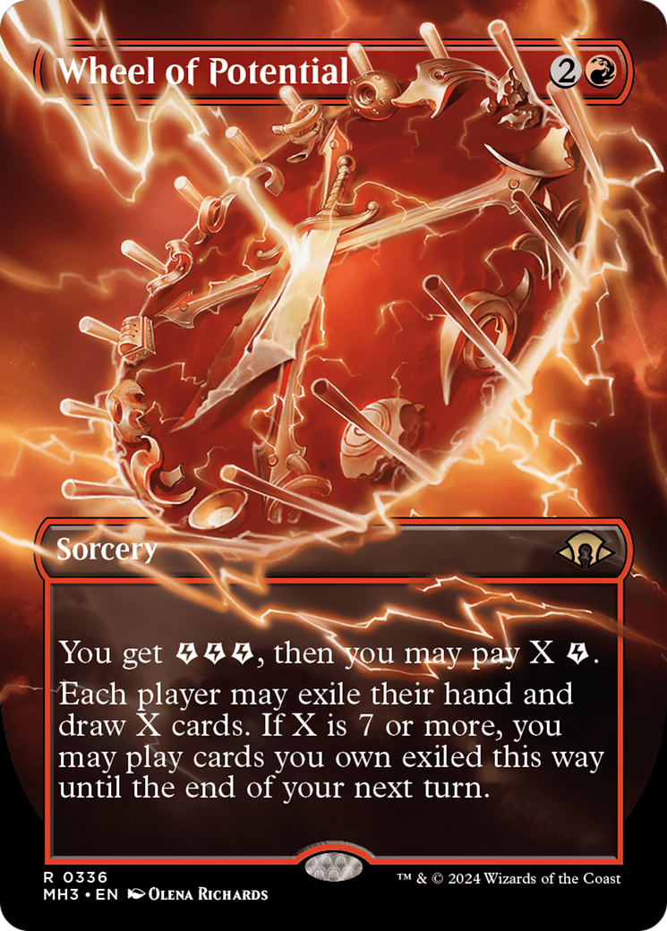 Wheel of Potential (Borderless) [Modern Horizons 3] Foil