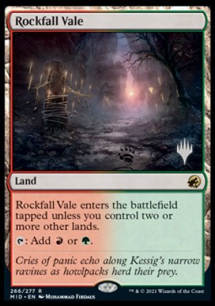 Rockfall Vale (Promo Pack) [Innistrad: Midnight Hunt Promos] Foil