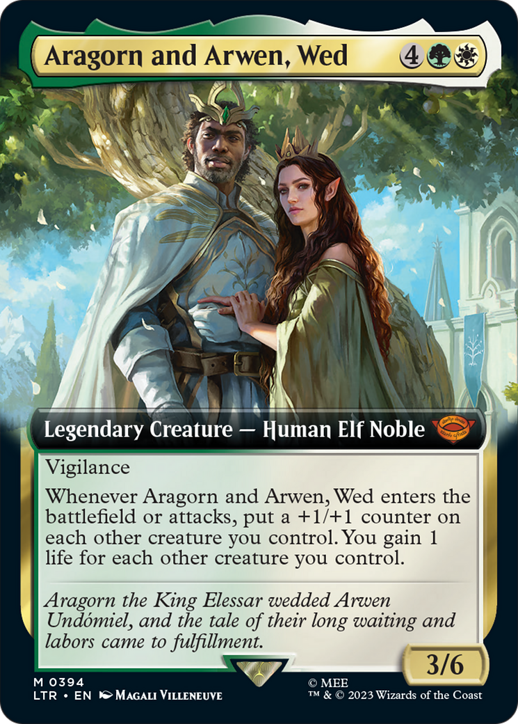 Aragorn and Arwen, Wed (Extended Art) [The Lord of the Rings: Tales of Middle-Earth] Foil