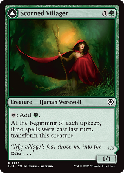 Scorned Villager // Scrounged Scythe [Innistrad Remastered] Foil