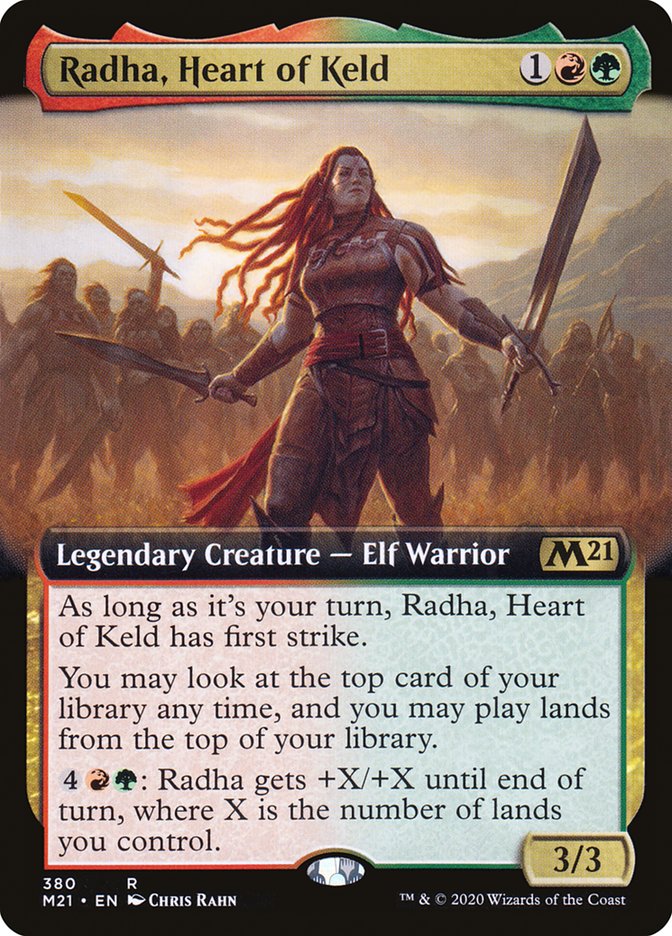 Radha, Heart of Keld (Extended Art) [Core Set 2021] Foil