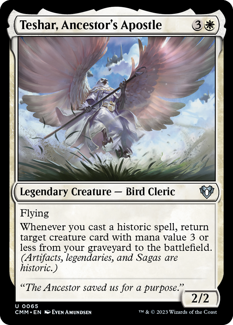 Teshar, Ancestor's Apostle [Commander Masters] Foil