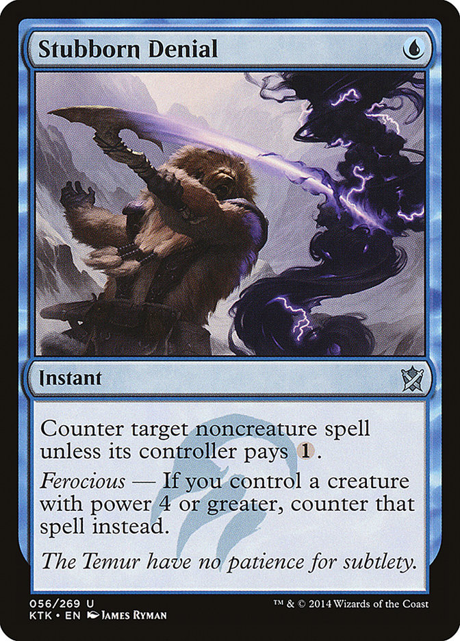 Stubborn Denial [Khans of Tarkir] Foil