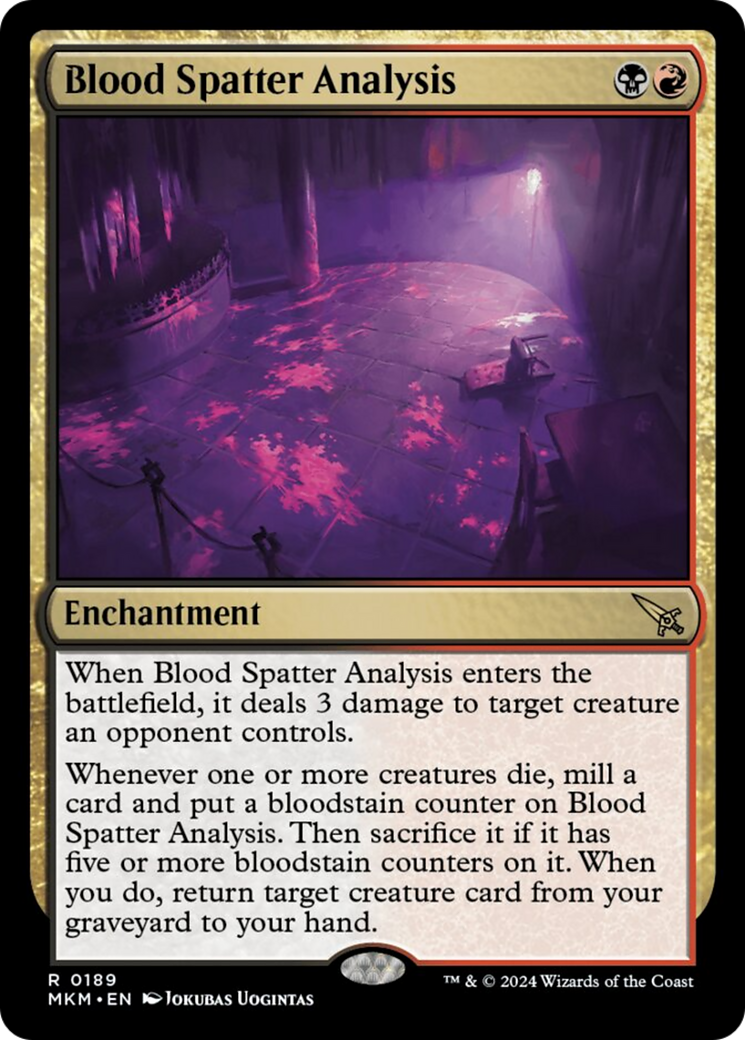 Blood Spatter Analysis [Murders at Karlov Manor] Foil