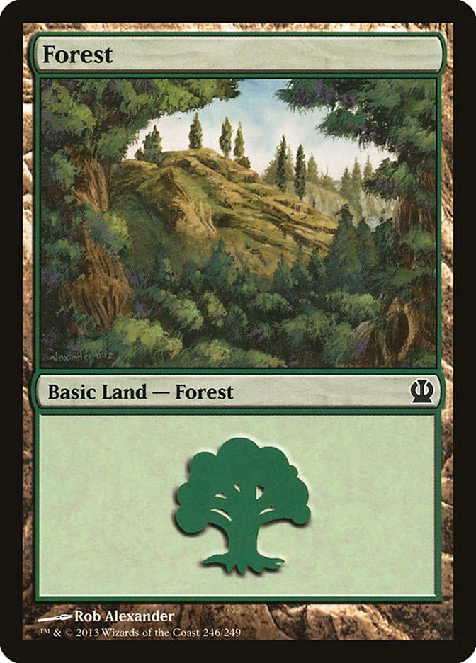 Forest (246) [Theros] Foil