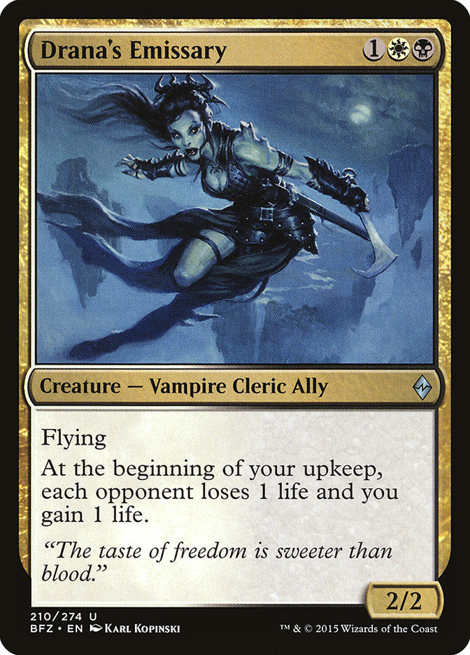 Drana's Emissary [Battle for Zendikar] Foil