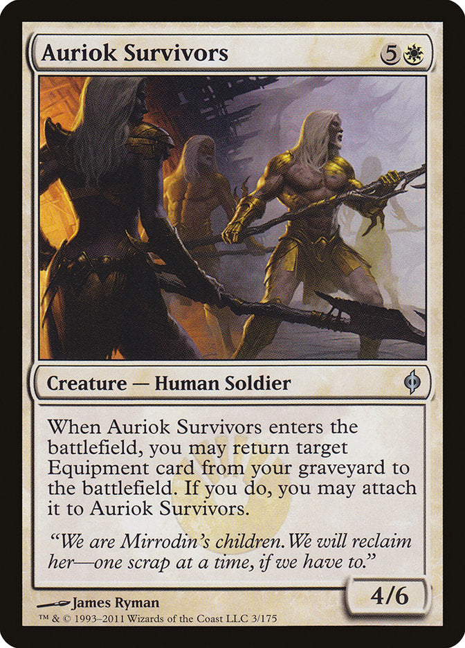 Auriok Survivors [New Phyrexia] Foil