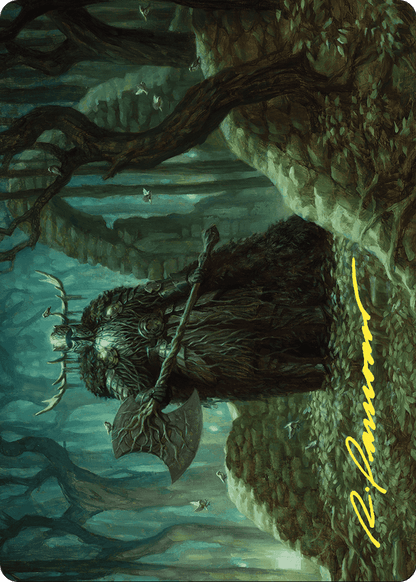 Mosswood Dreadknight // Mosswood Dreadknight  [Wilds of Eldraine Art Series] (Borderless) Foil