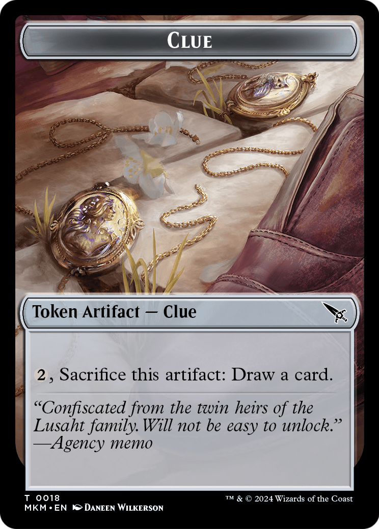 Clue  [Murders at Karlov Manor Tokens] Foil