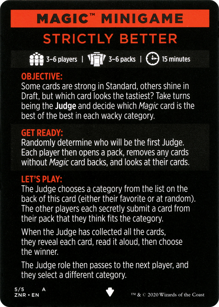 Strictly Better // Strictly Better (cont'd)  [Zendikar Rising Minigames]