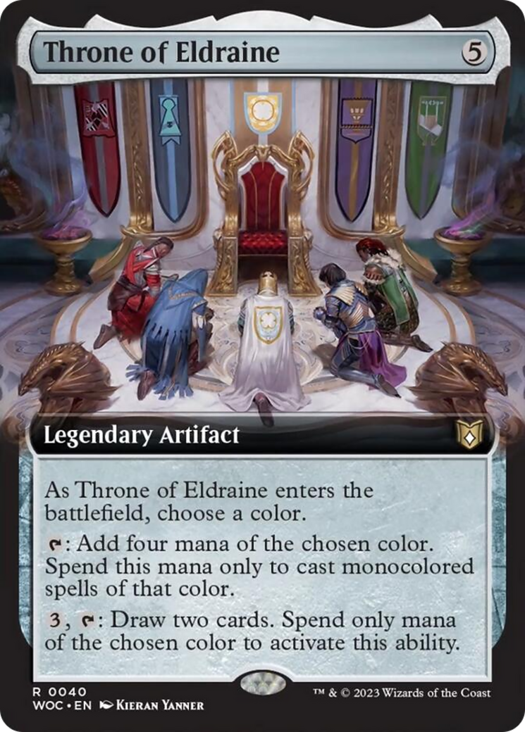 Throne of Eldraine (Extended Art) [Wilds of Eldraine Commander] Foil