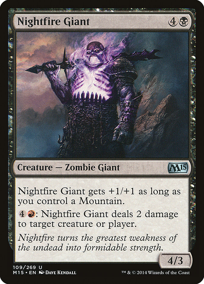 Nightfire Giant [Magic 2015] Foil