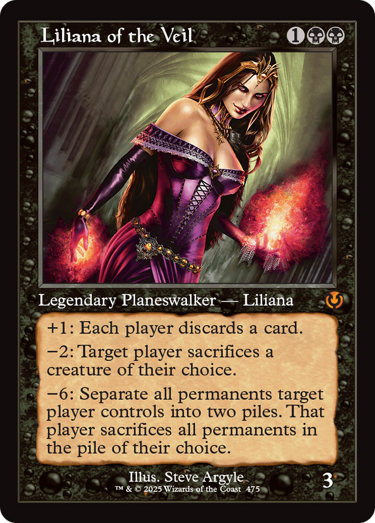 Liliana of the Veil (Retro Frame) [Innistrad Remastered] Foil