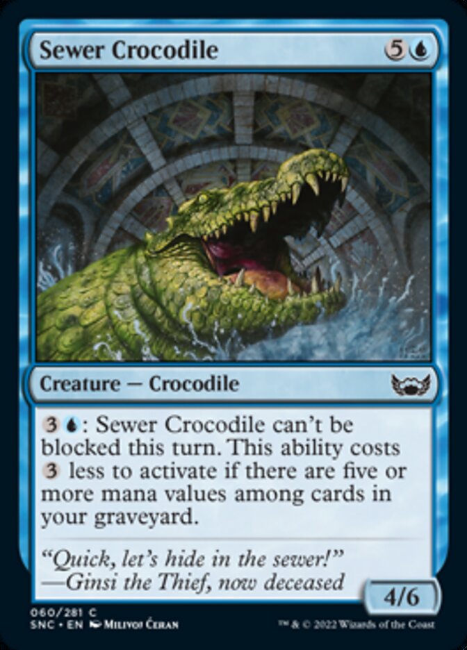 Sewer Crocodile [Streets of New Capenna] Foil