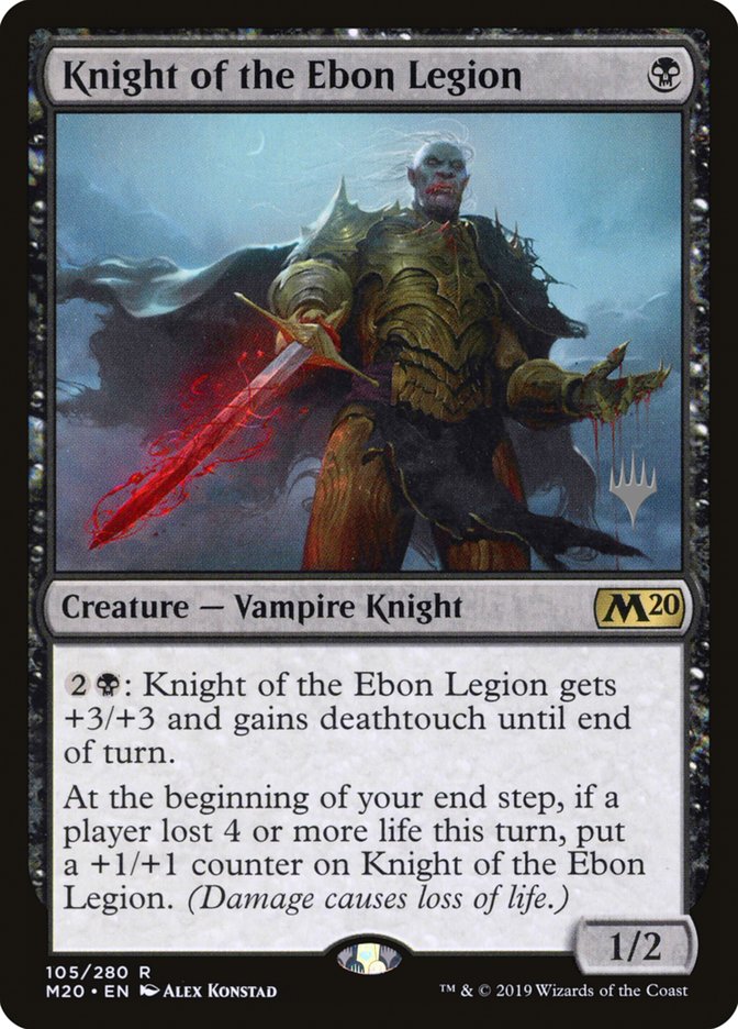Knight of the Ebon Legion (Promo Pack) [Core Set 2020 Promos] Foil