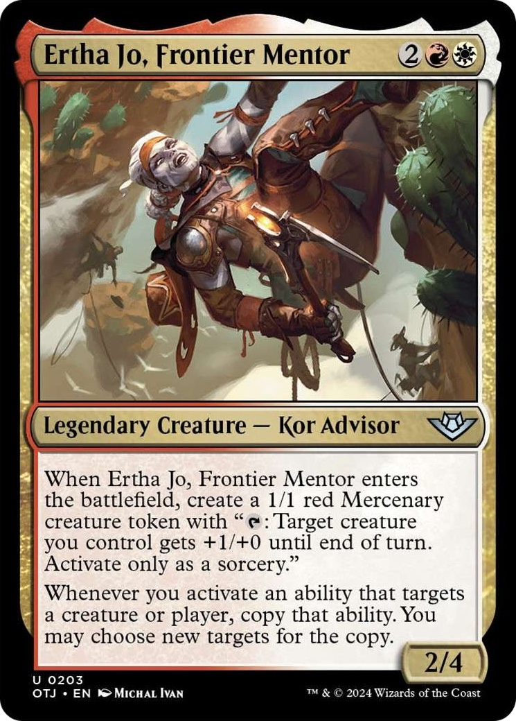 Ertha Jo, Frontier Mentor [Outlaws of Thunder Junction] Foil