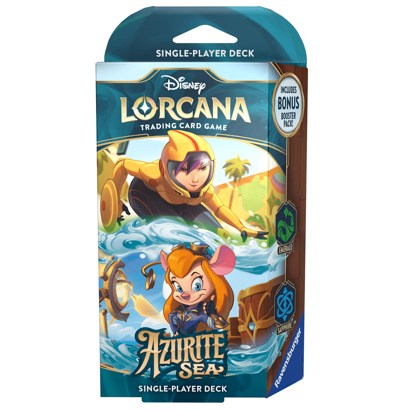 Disney Lorcana TCG Azurite Sea Starter Deck - Emerald & Sapphire