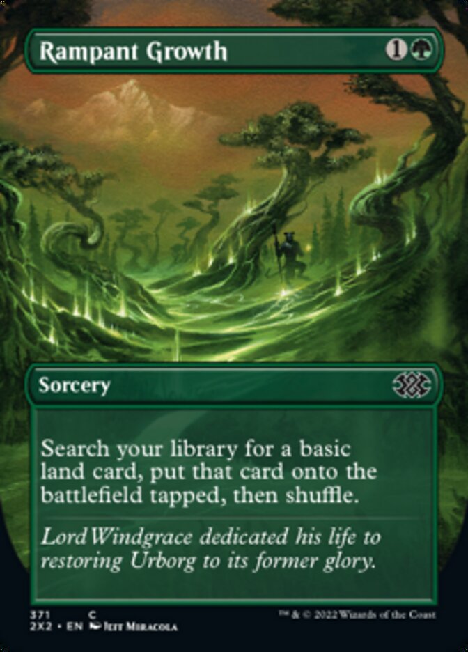 Rampant Growth (Borderless Alternate Art) [Double Masters 2022] Foil
