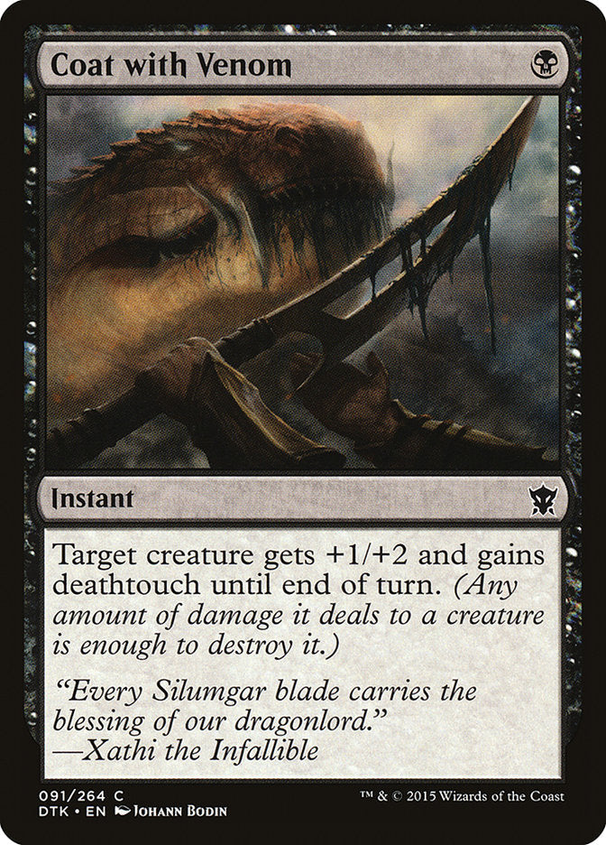 Coat with Venom [Dragons of Tarkir] Foil
