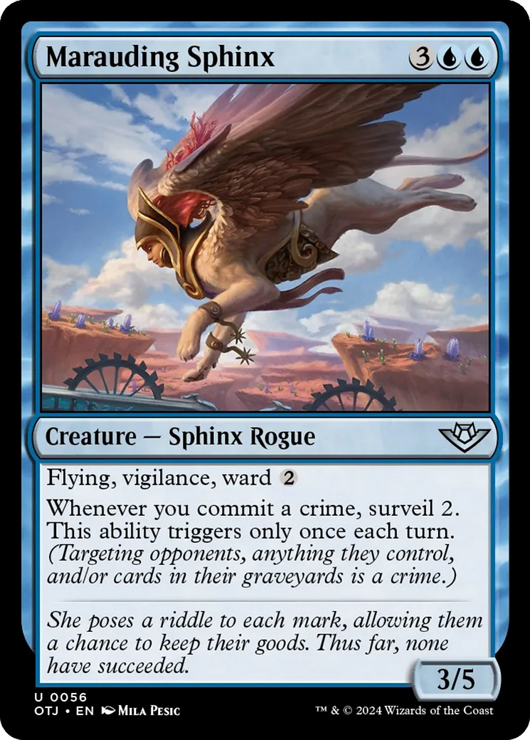 Marauding Sphinx [Outlaws of Thunder Junction] Foil