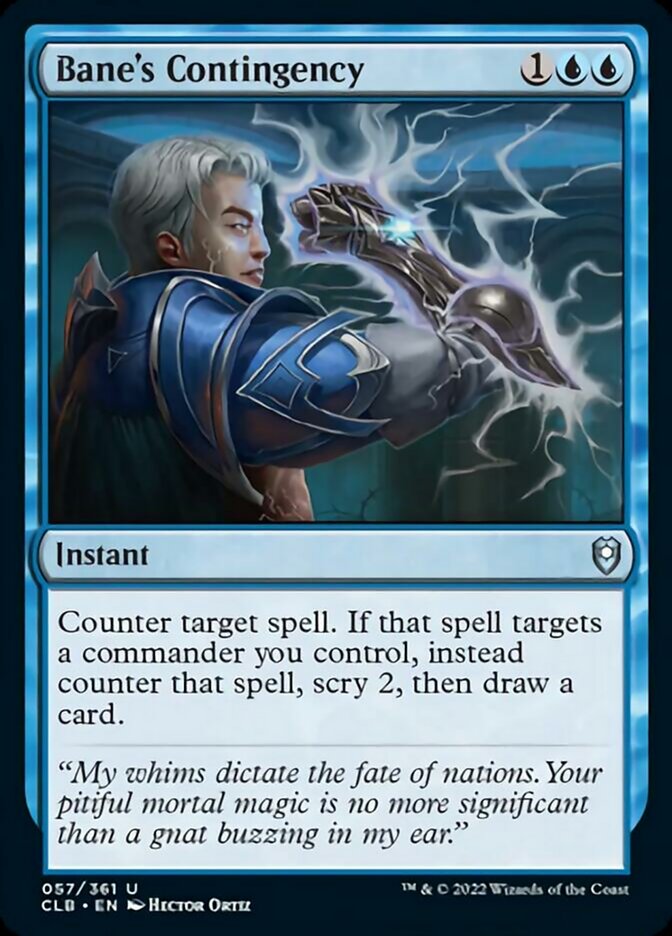 Bane's Contingency [Commander Legends: Battle for Baldur's Gate] Foil