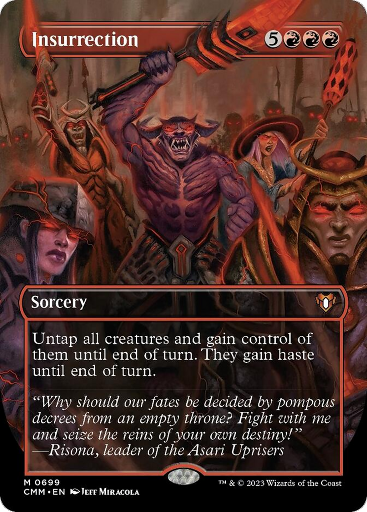 Insurrection (Borderless Alternate Art) [Commander Masters] Foil