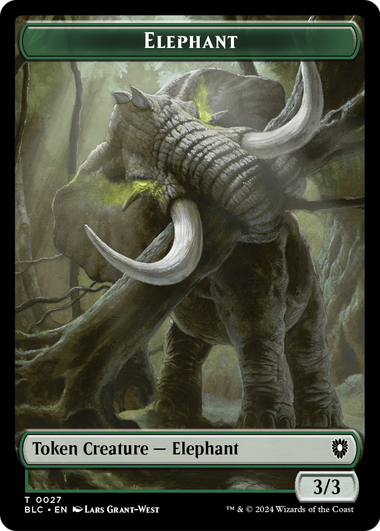 Elephant  [Bloomburrow Commander Tokens] Foil