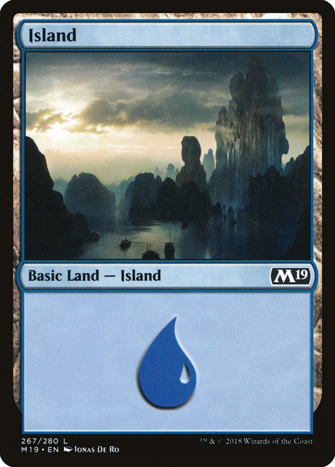 Island (267) [Core Set 2019] Foil