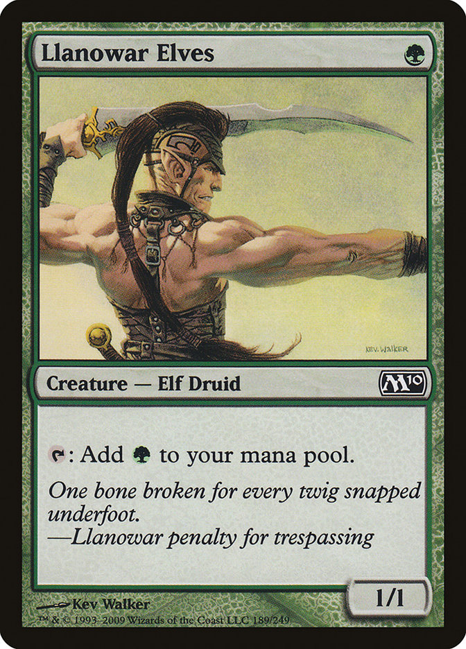 Llanowar Elves [Magic 2010] Foil