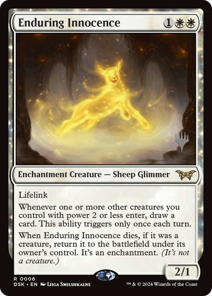 Enduring Innocence (Promo Pack) [Duskmourn: House of Horror Promos] Foil