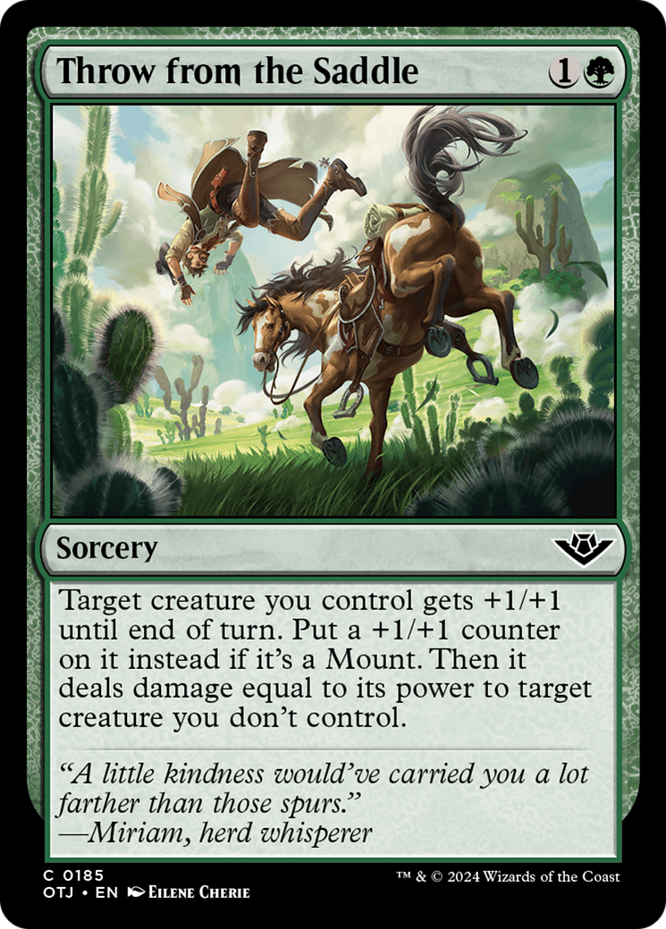 Throw from the Saddle [Outlaws of Thunder Junction] Foil